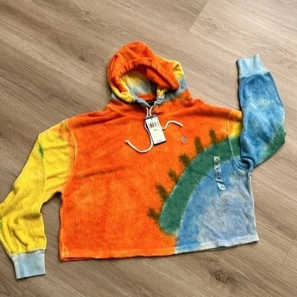 Polo Ralph Lauren Wmns Cropped Sweatshirt Women Hoodies Multi in Size:L and med - Picture 5 of 7